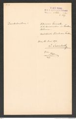 k.k. naturhistorisches Hofmuseum, Intendanzakten 1885-1896 (Hauer), Aktenzahl Z.467/1892, Seite 1